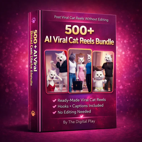 500+ AI Viral Cat Reels