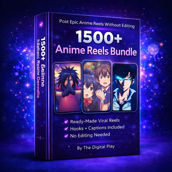 1,500+ Anime Reels Bundle