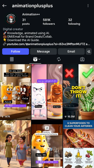 Instagram health page growth reference 3